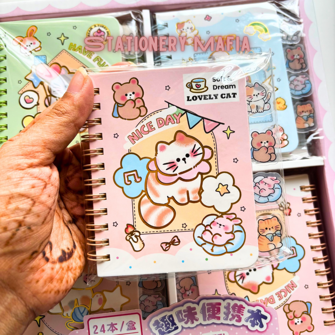 Kawaii Cat Pocket Notebook