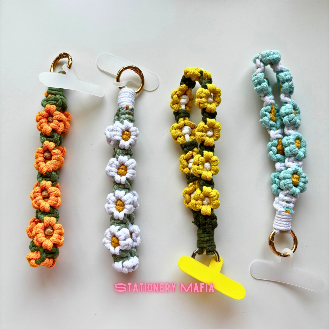 Crochet Bloom Phone Charm