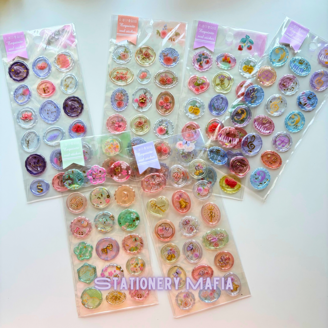 Exquisite Pastel Seal Stickers