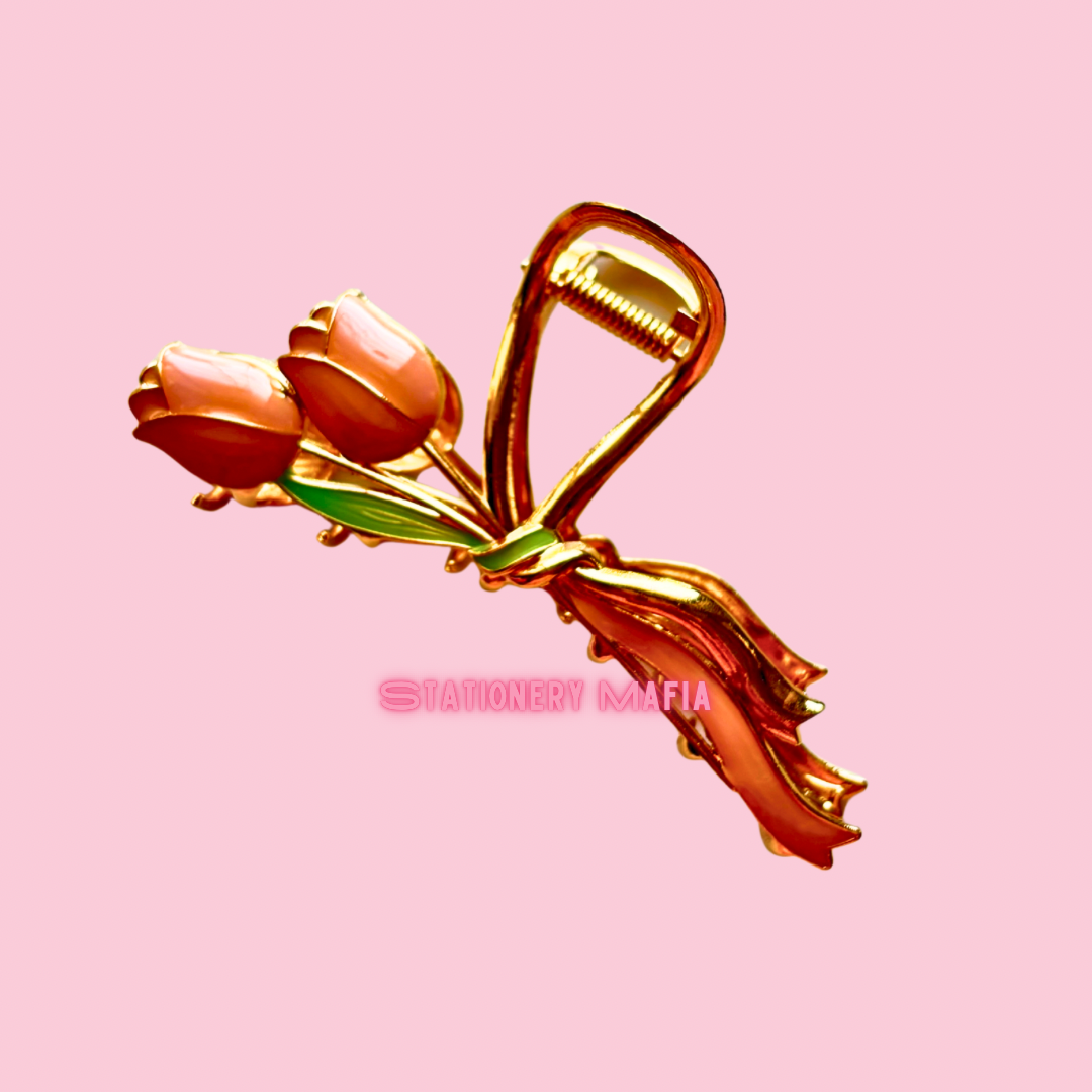 Golden Tulip Claw Clip
