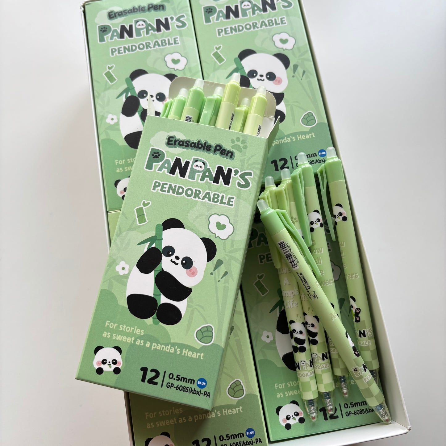 Panda Magic Erasable Pen Set (12 pcs)