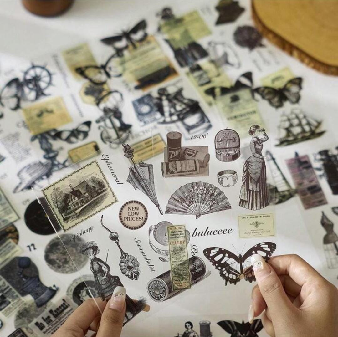 Elegant Vintage Sticker Book