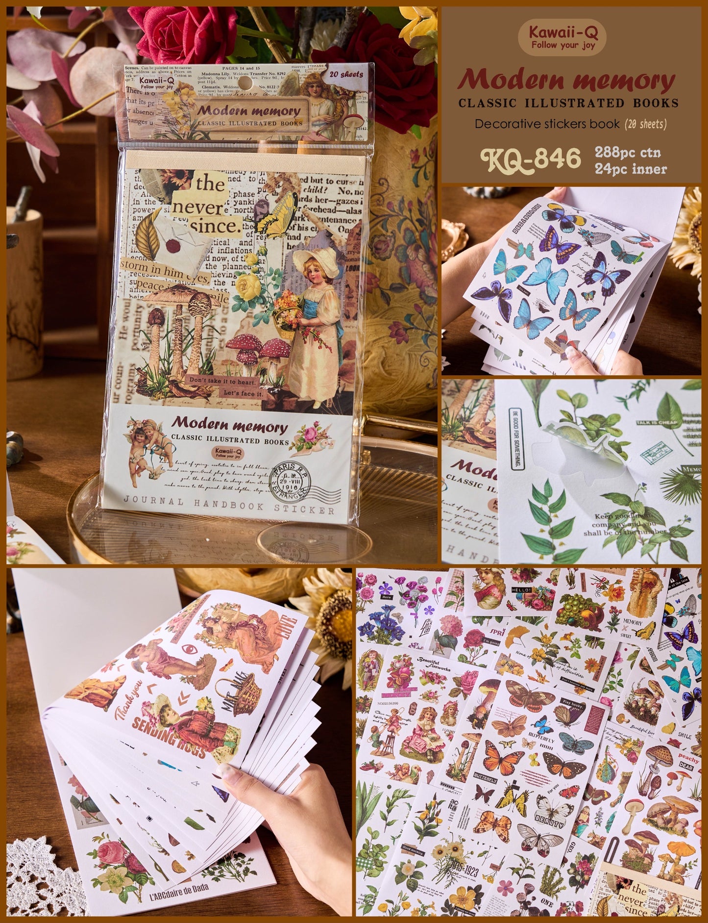 Modern Memory Retro Sticker Book