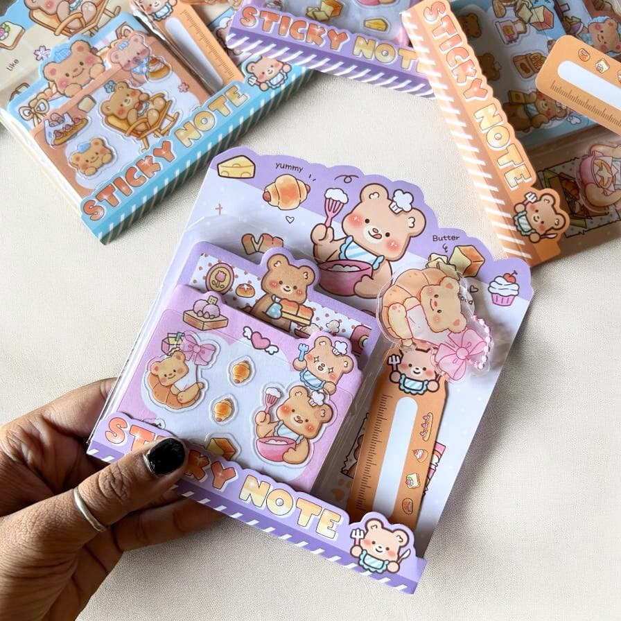 Pudding Bear Sticky Notes Pack
