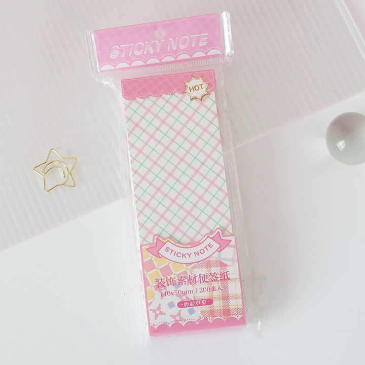 Pastel Grid Memo Pad