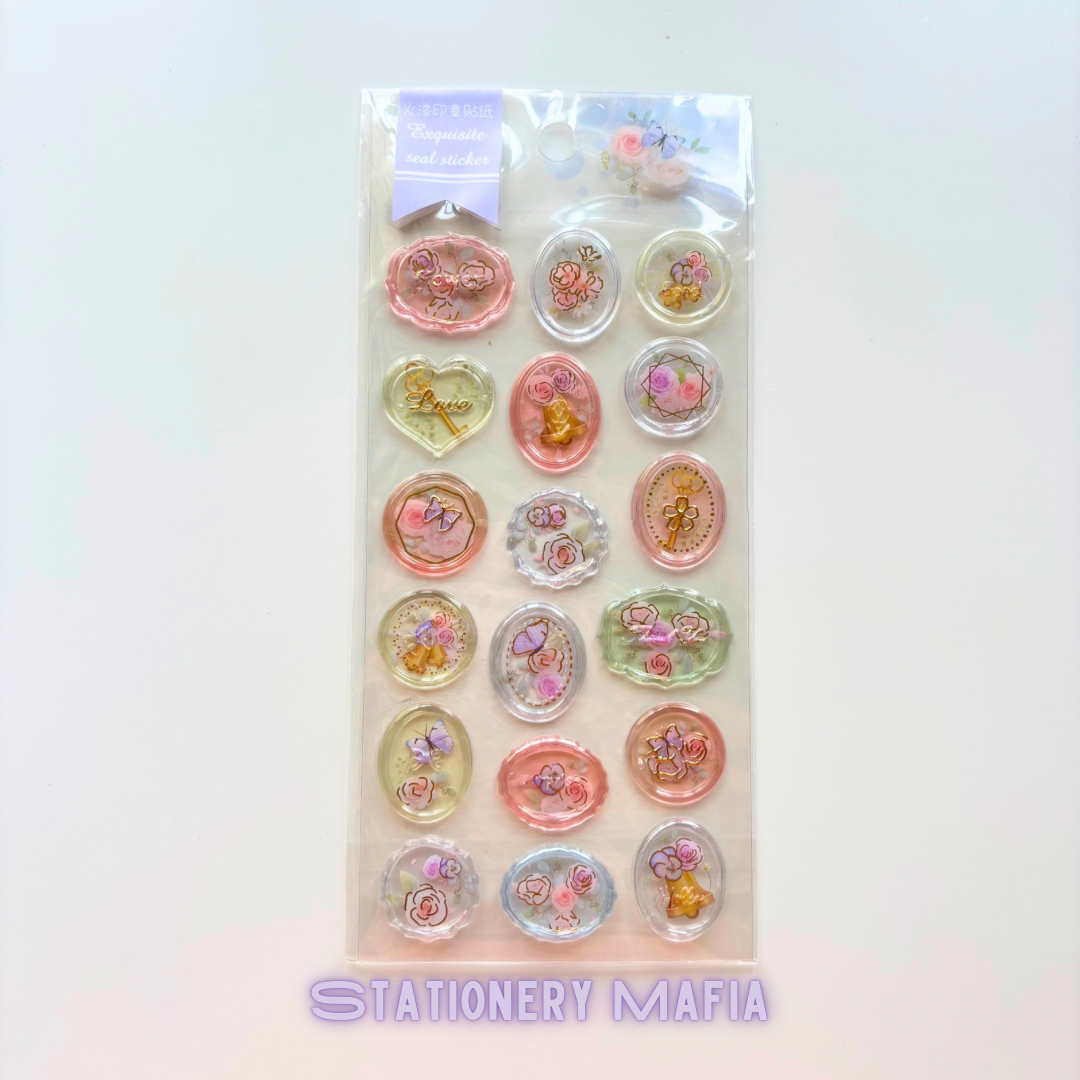 Exquisite Pastel Seal Stickers