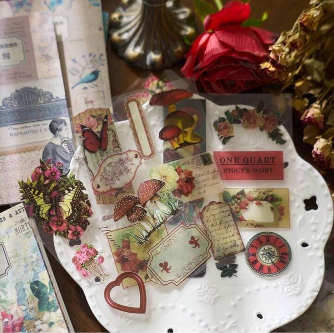 Elegant Vintage Sticker Book
