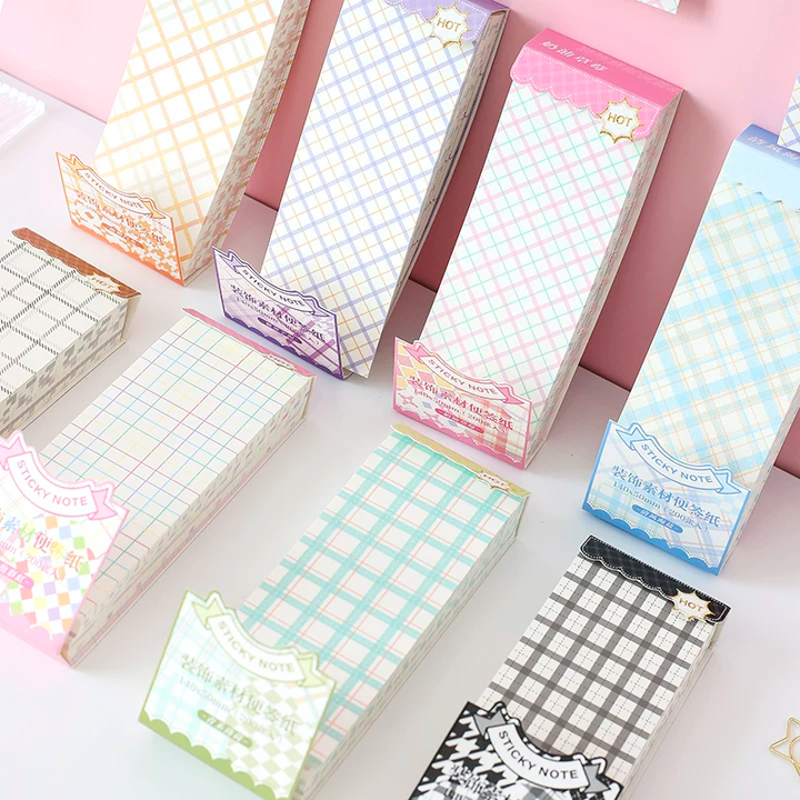 Pastel Grid Memo Pad