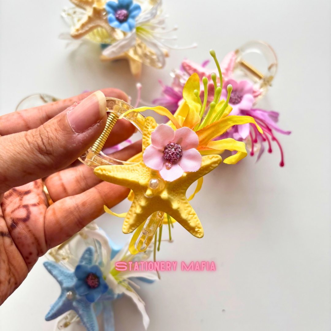 Mermaid Bloom Claw Clip