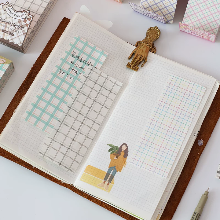 Pastel Grid Memo Pad