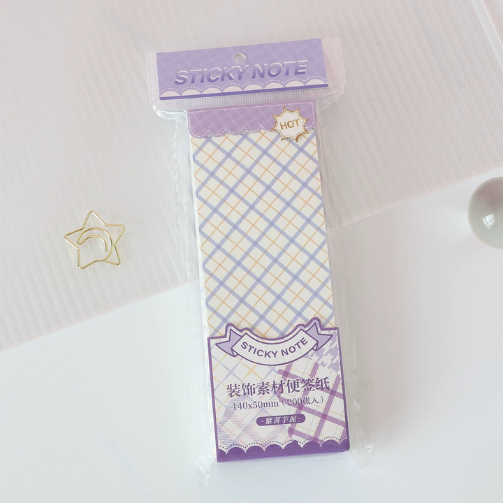 Pastel Grid Memo Pad