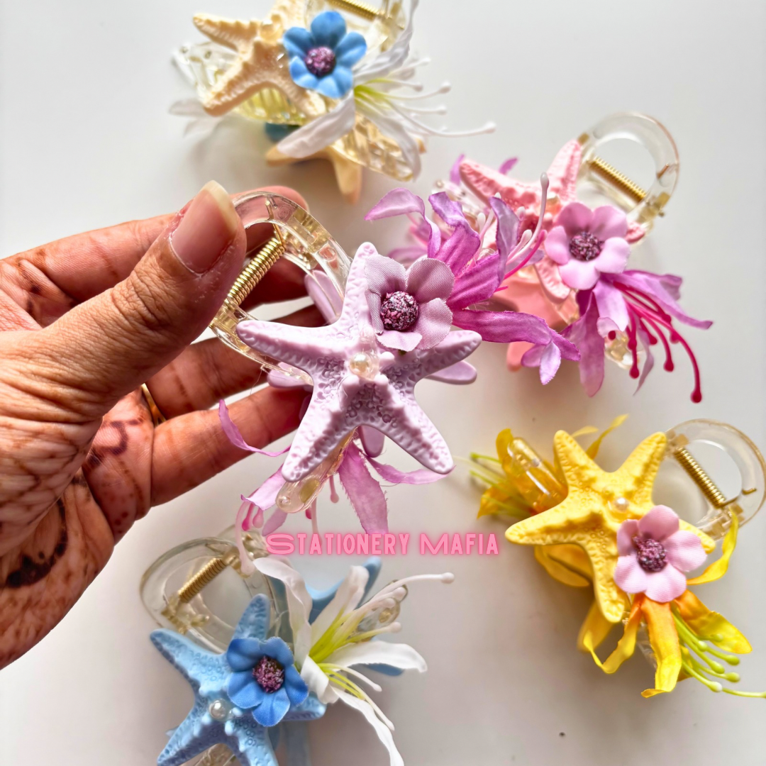 Mermaid Bloom Claw Clip