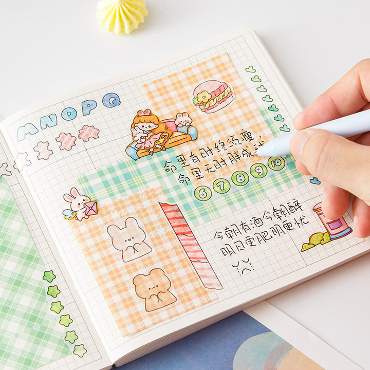 Pastel Grid Memo Pad