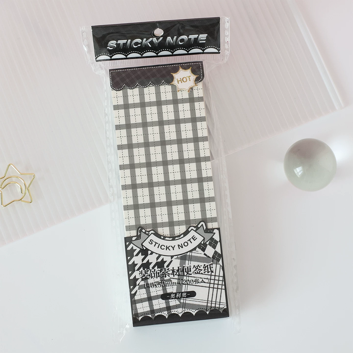 Pastel Grid Memo Pad