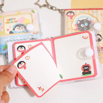 Apple Buddies Pocket Keychain Notebook