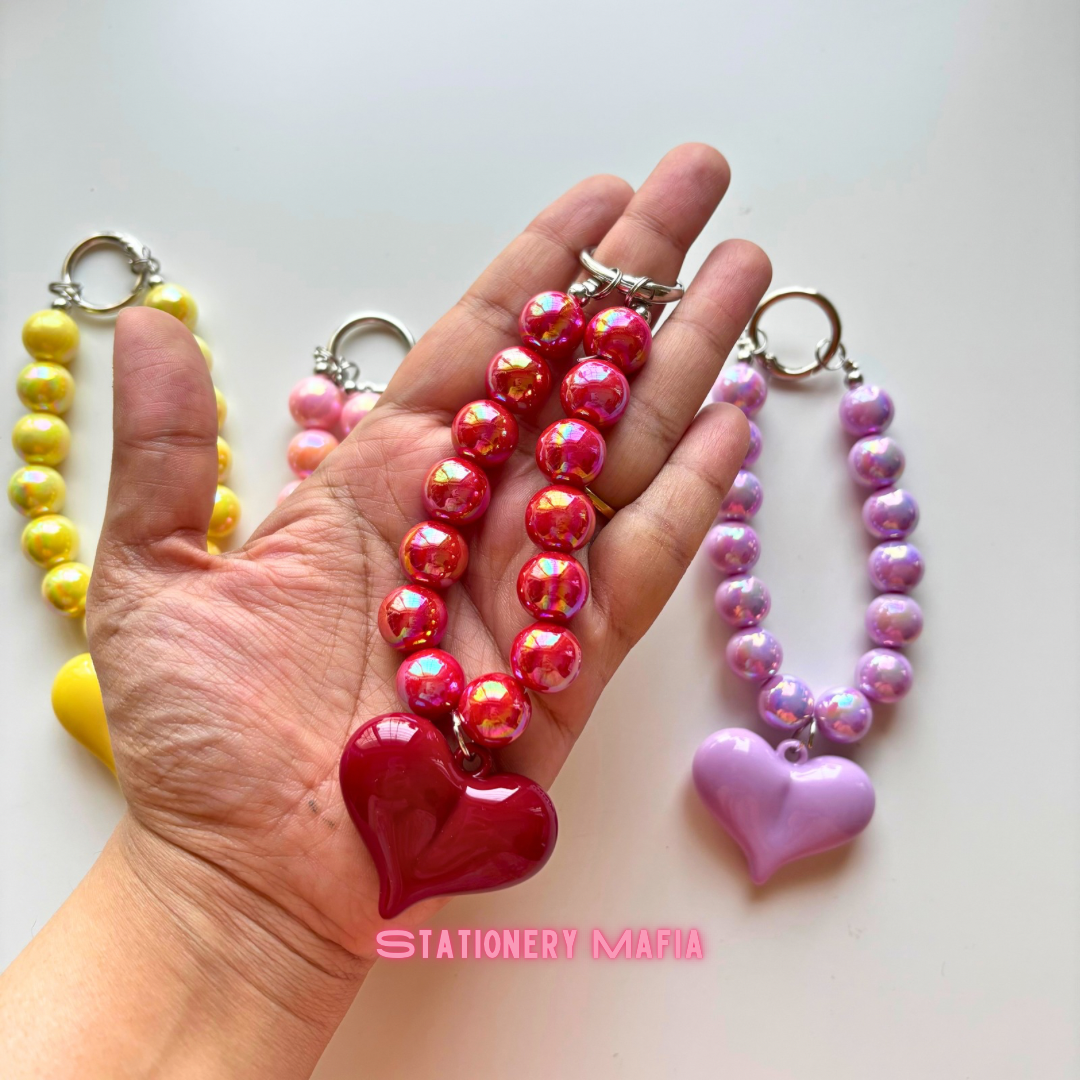 Sweetheart Beaded Phone Charm