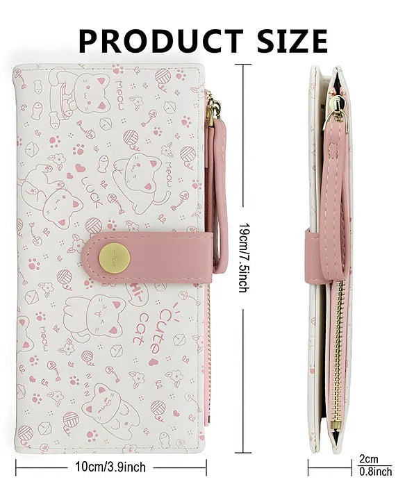 Cute Cat Long Wallet