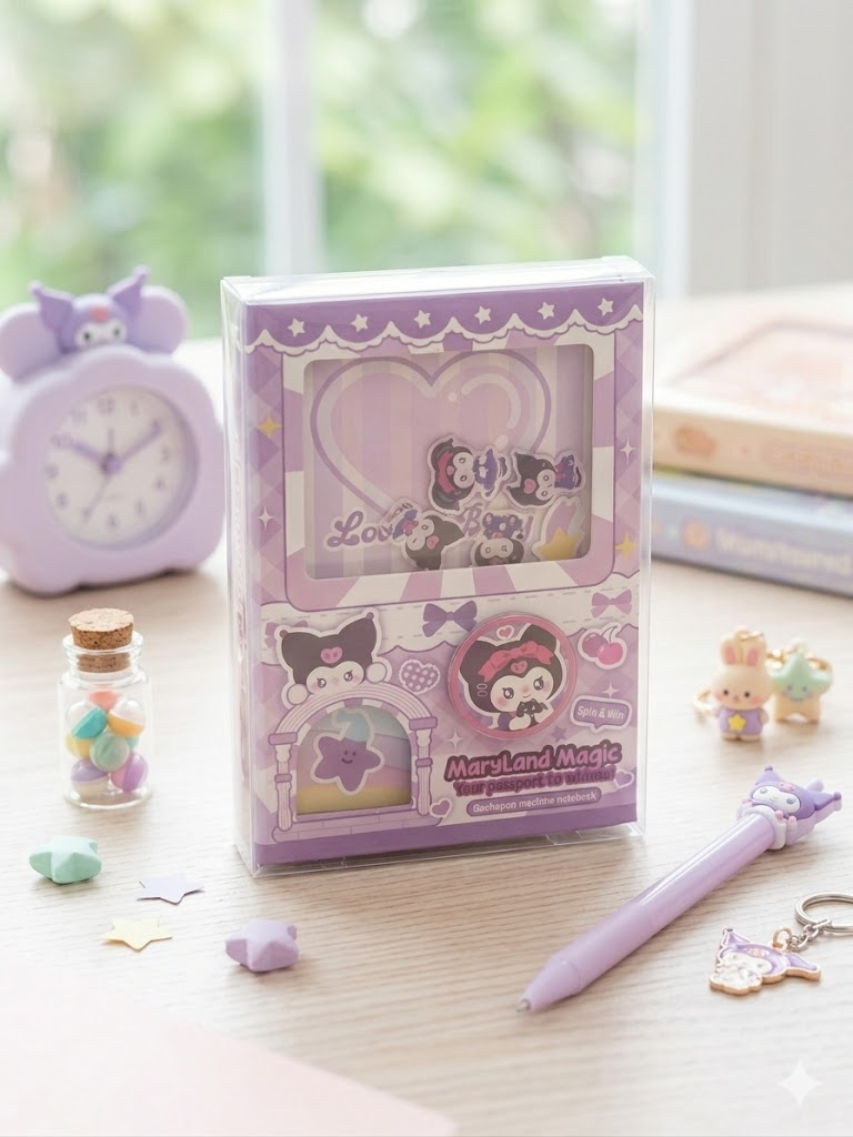 Kawaii Gachapon Machine Notebook