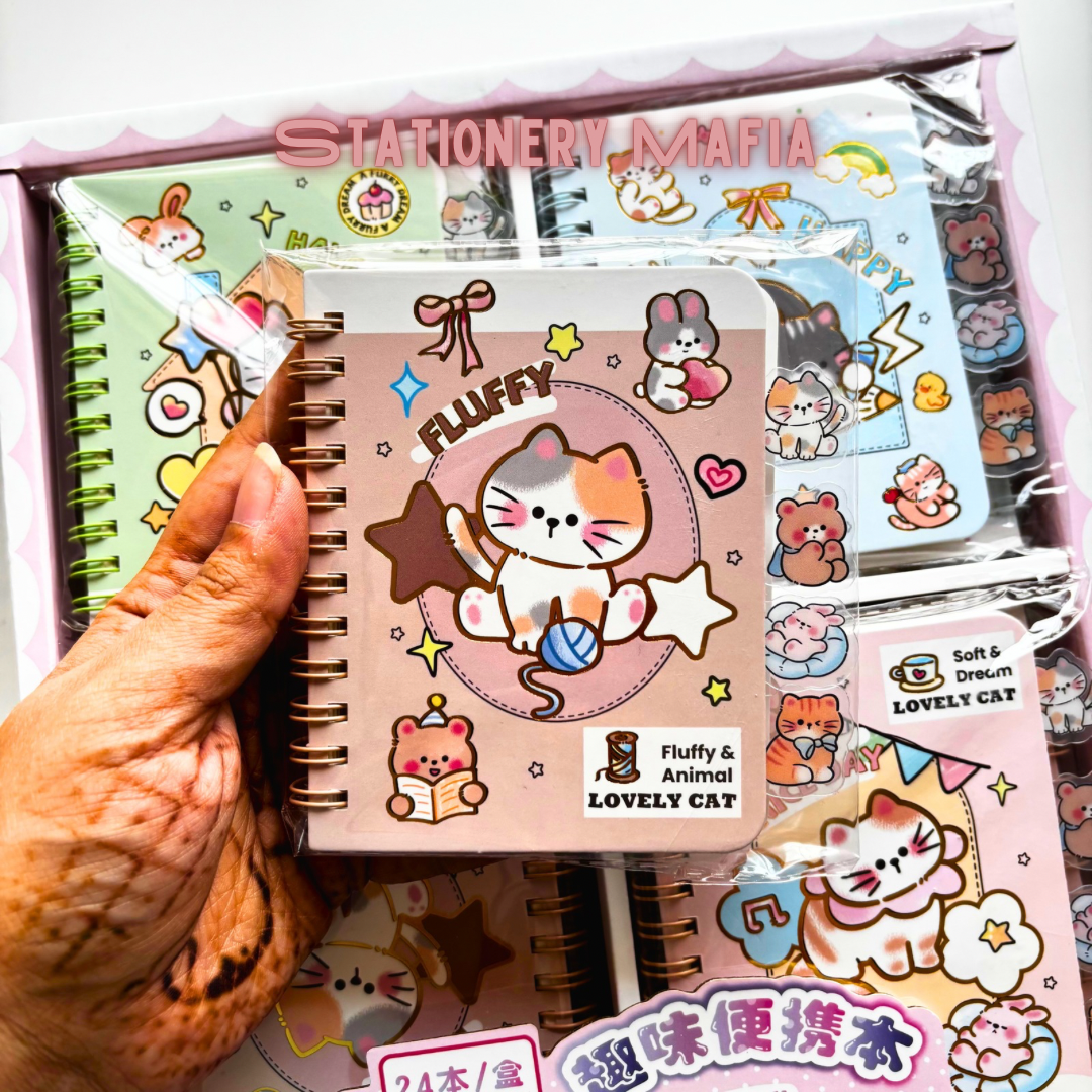 Kawaii Cat Pocket Notebook