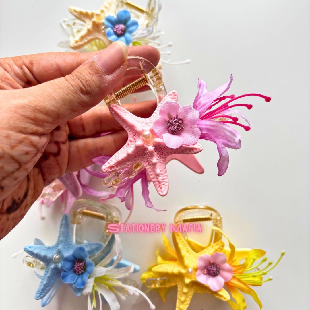 Mermaid Bloom Claw Clip