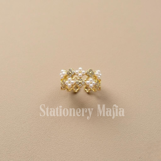 Pearl Moonflower Ring