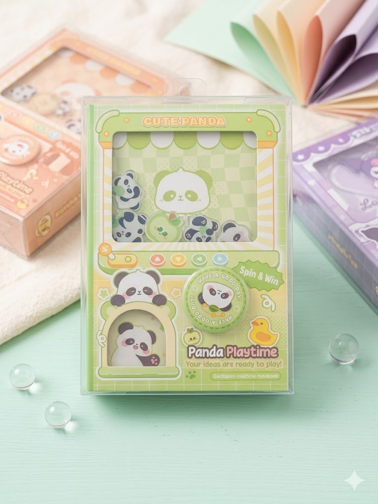 Kawaii Gachapon Machine Notebook