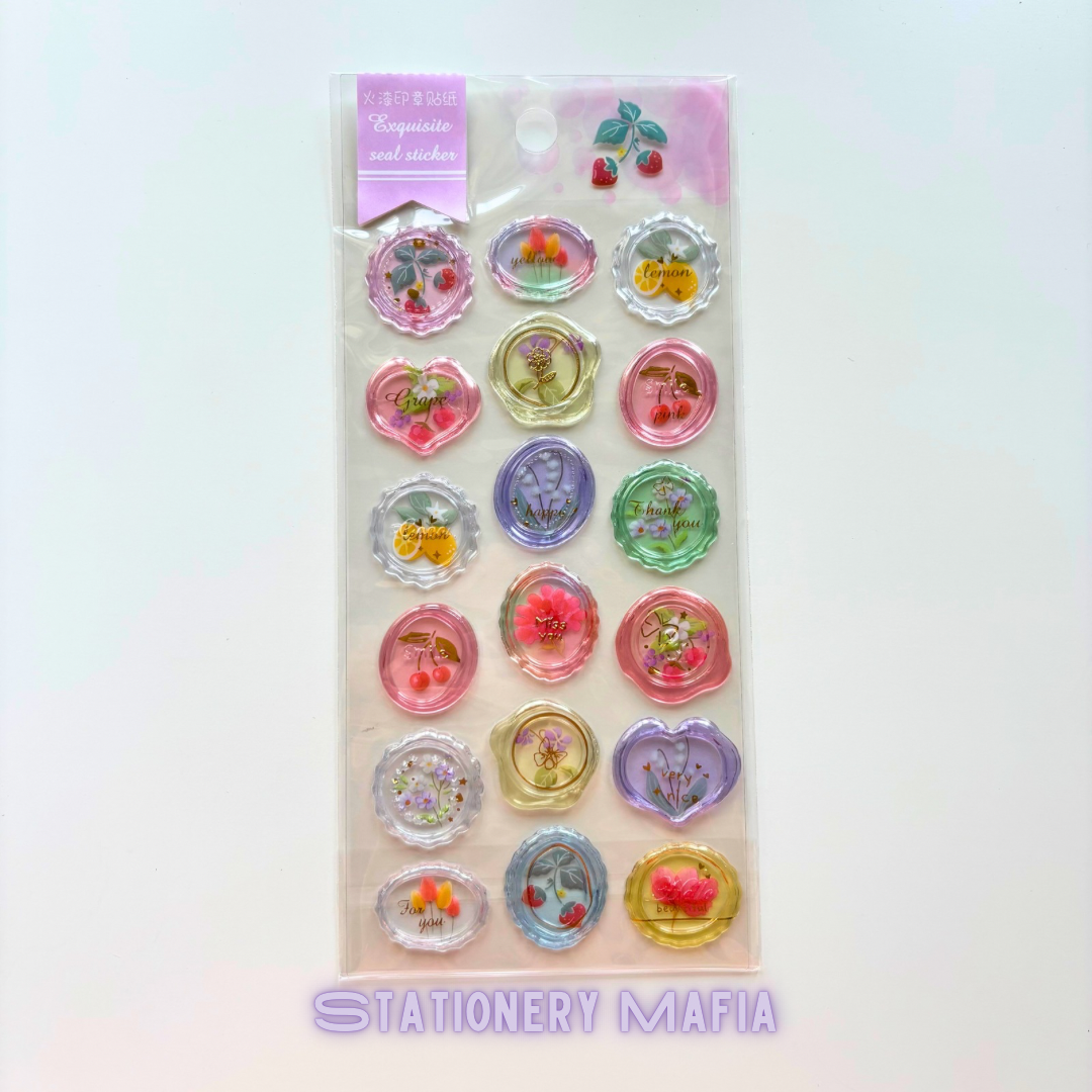 Exquisite Pastel Seal Stickers