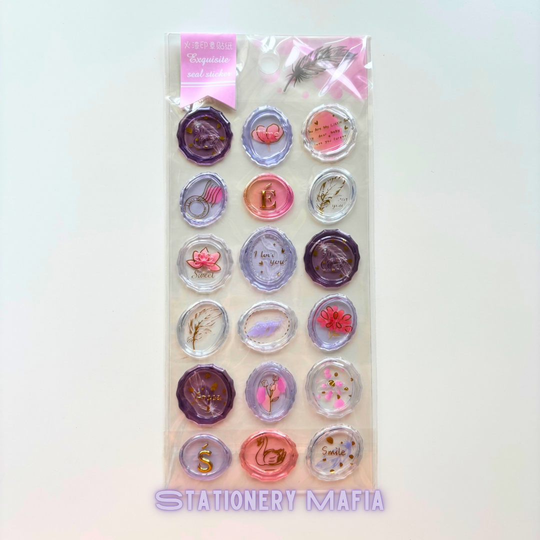 Exquisite Pastel Seal Stickers