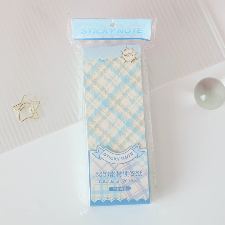 Pastel Grid Memo Pad