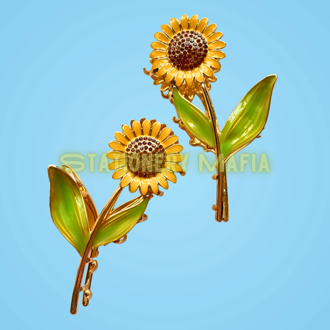 Sunflower Bloom Claw Clip