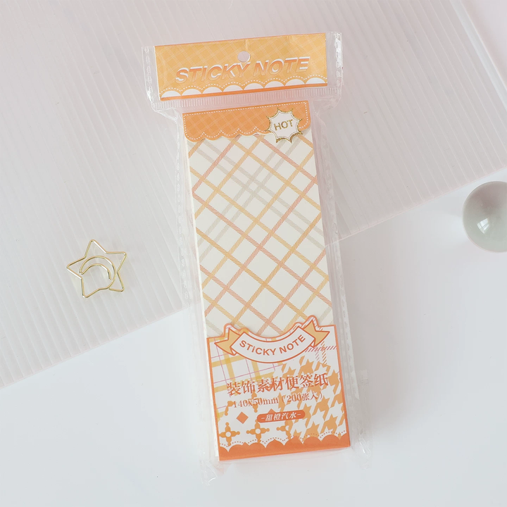 Pastel Grid Memo Pad