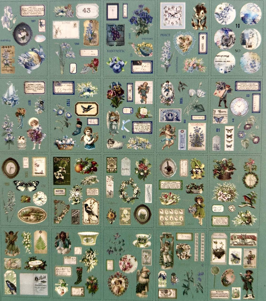 Elegant Vintage Sticker Book