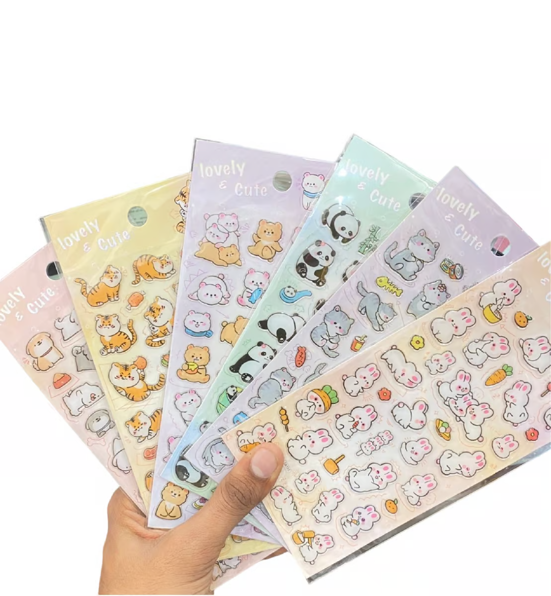 Kawaii Animals Sticker Sheet