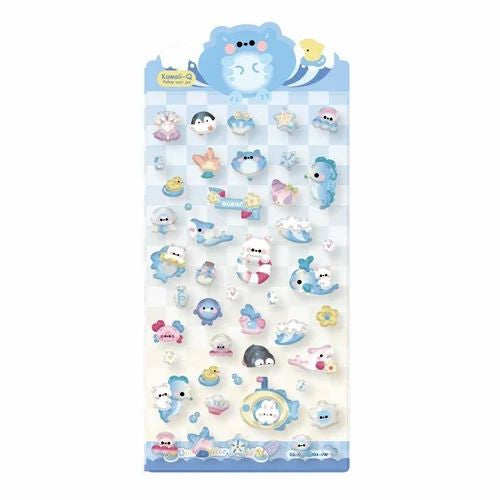 3D Embossed Kawaii Stickers