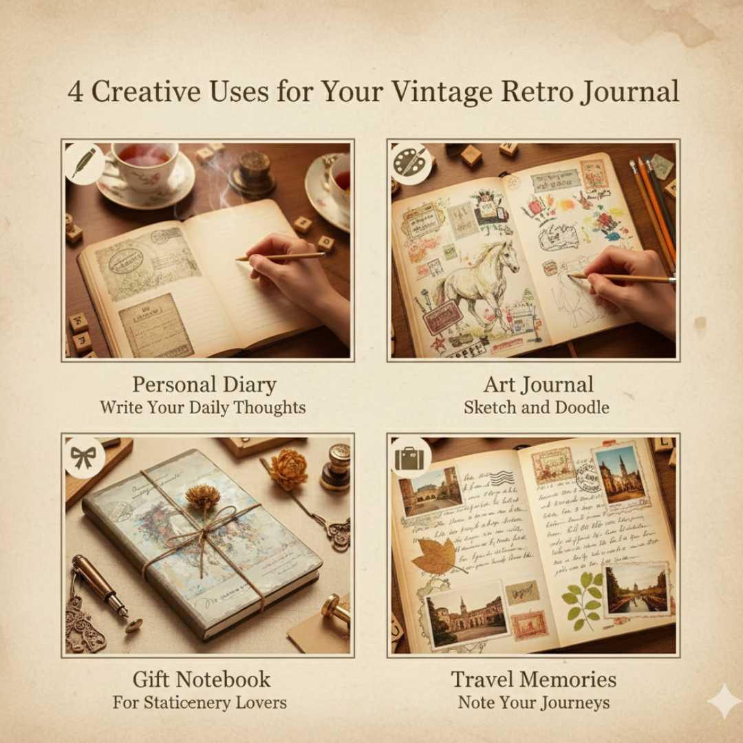 Timeless Elegance Vintage Diary