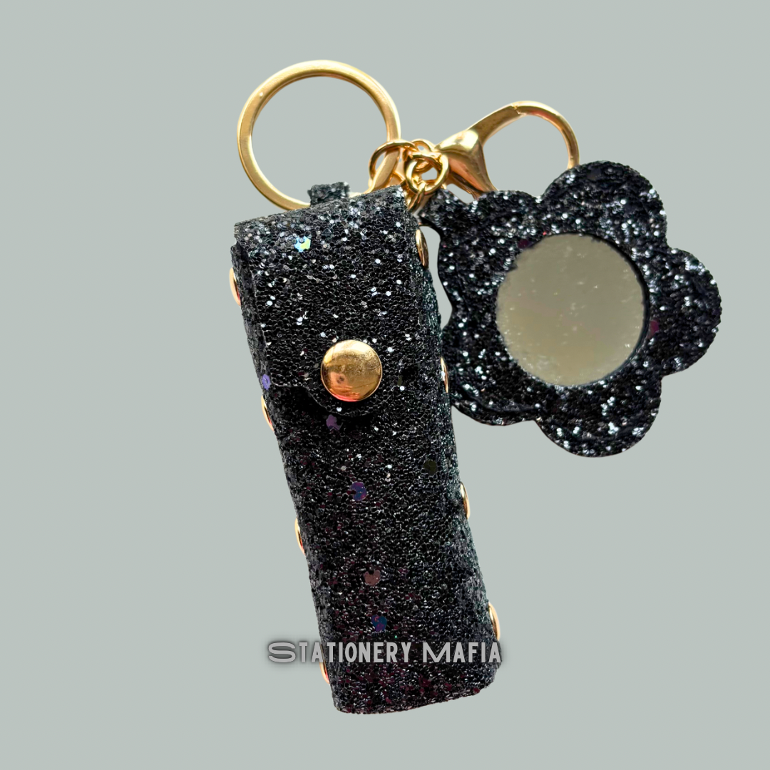 Lipstick Holder with Mini Flower Mirror