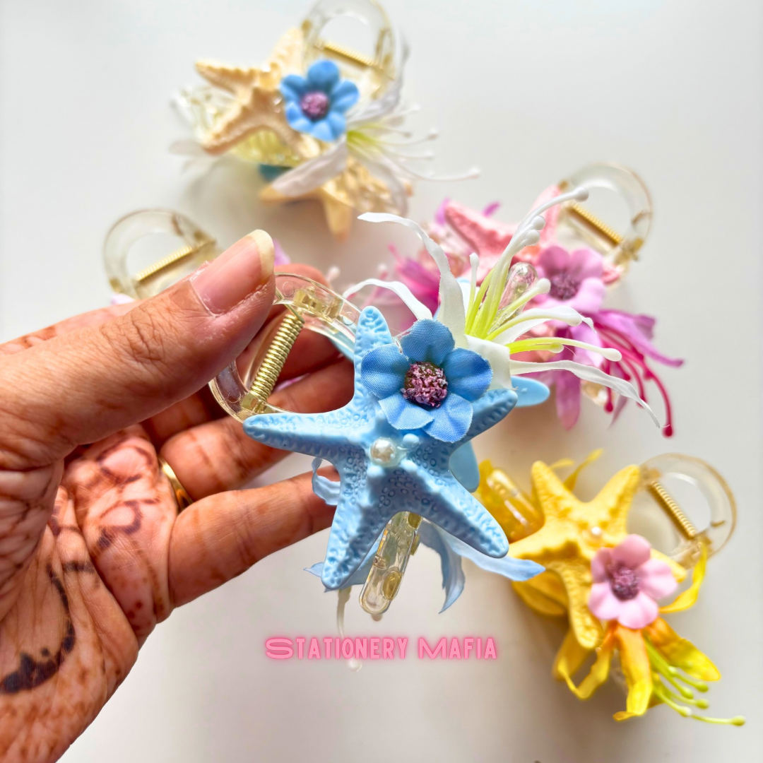 Mermaid Bloom Claw Clip
