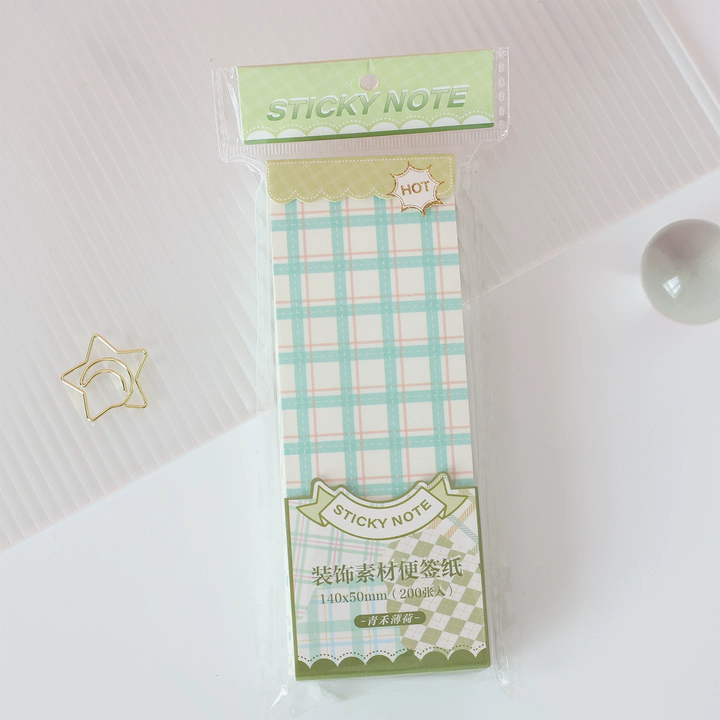 Pastel Grid Memo Pad
