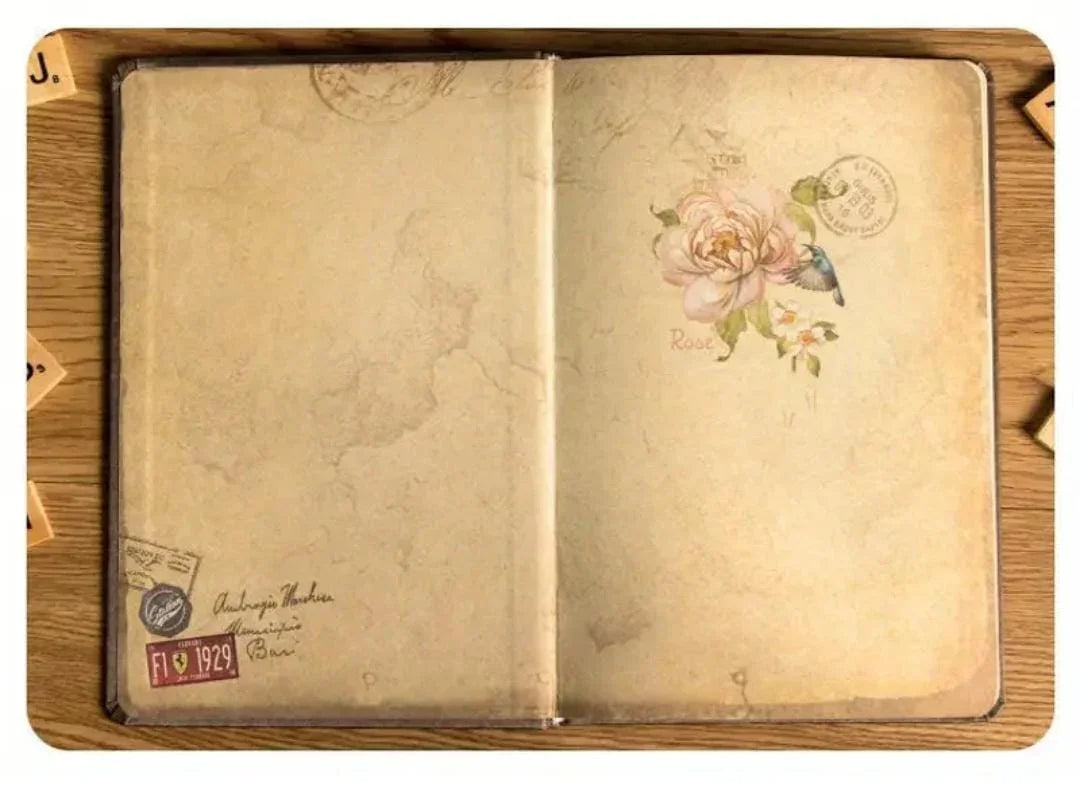 Timeless Elegance Vintage Diary