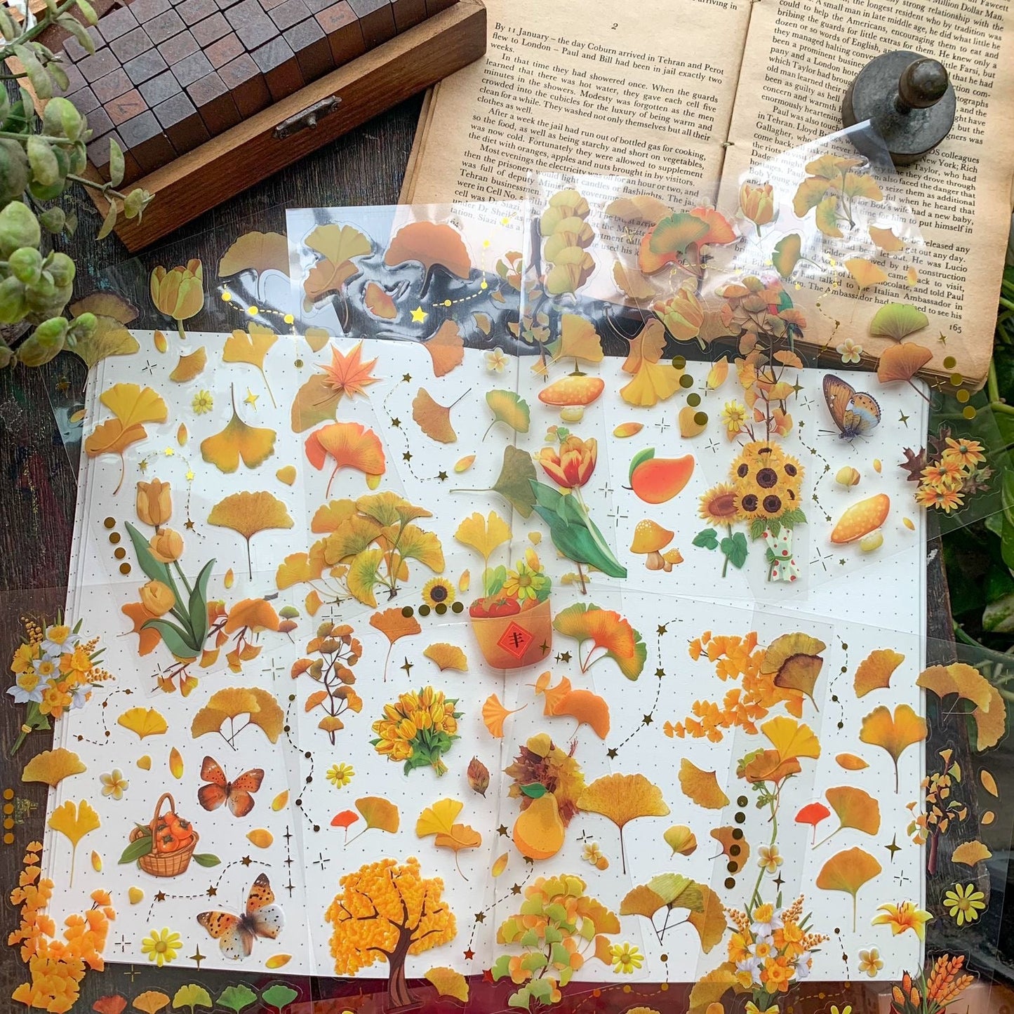 Autumn Series Sticker Pack - 8 Sheets in 1 Pack