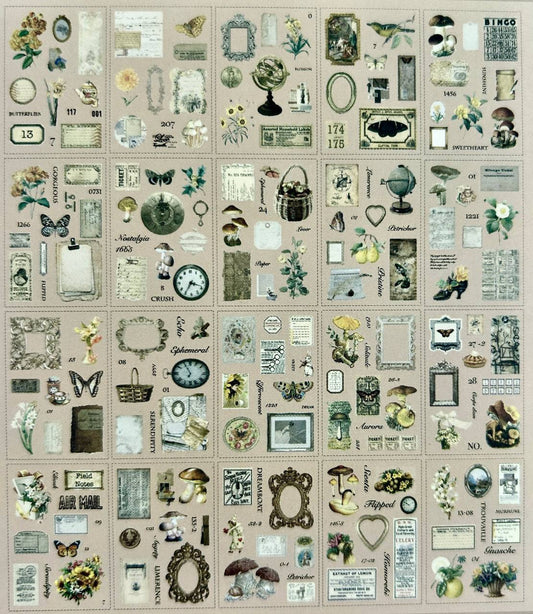 Elegant Vintage Sticker Book