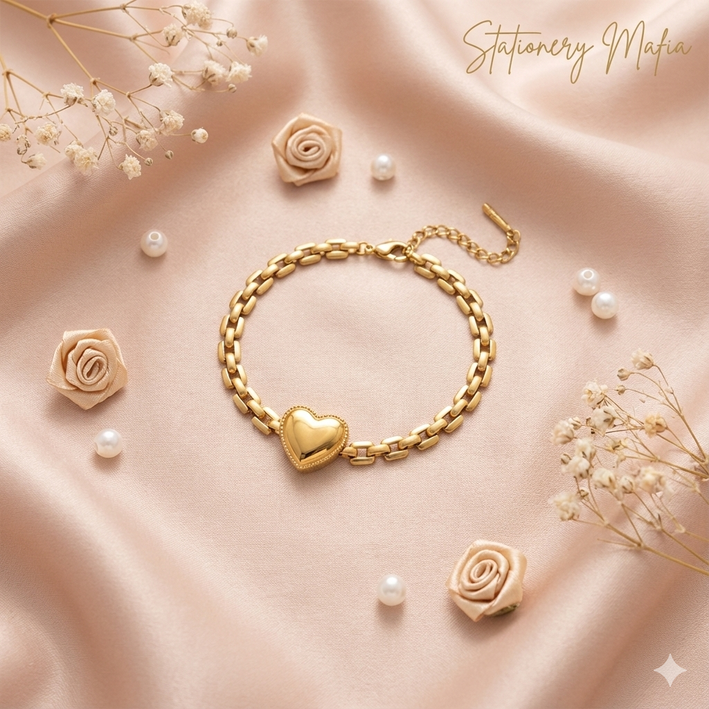 Golden Amour Heart Bracelet