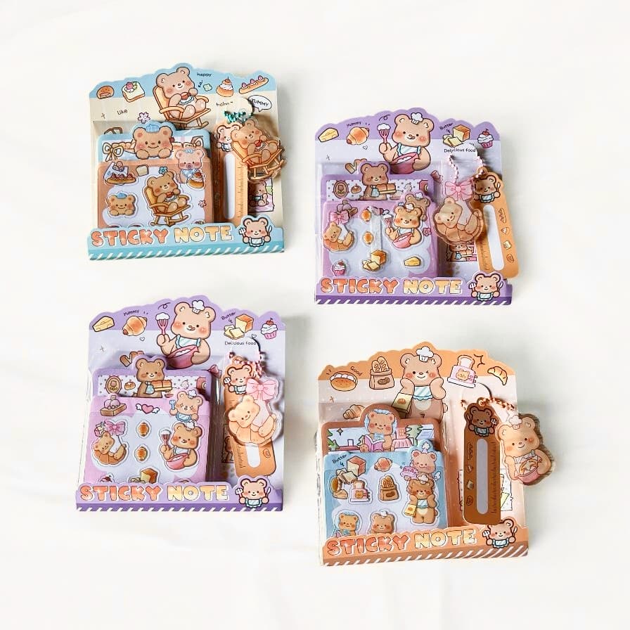 Pudding Bear Sticky Notes Pack