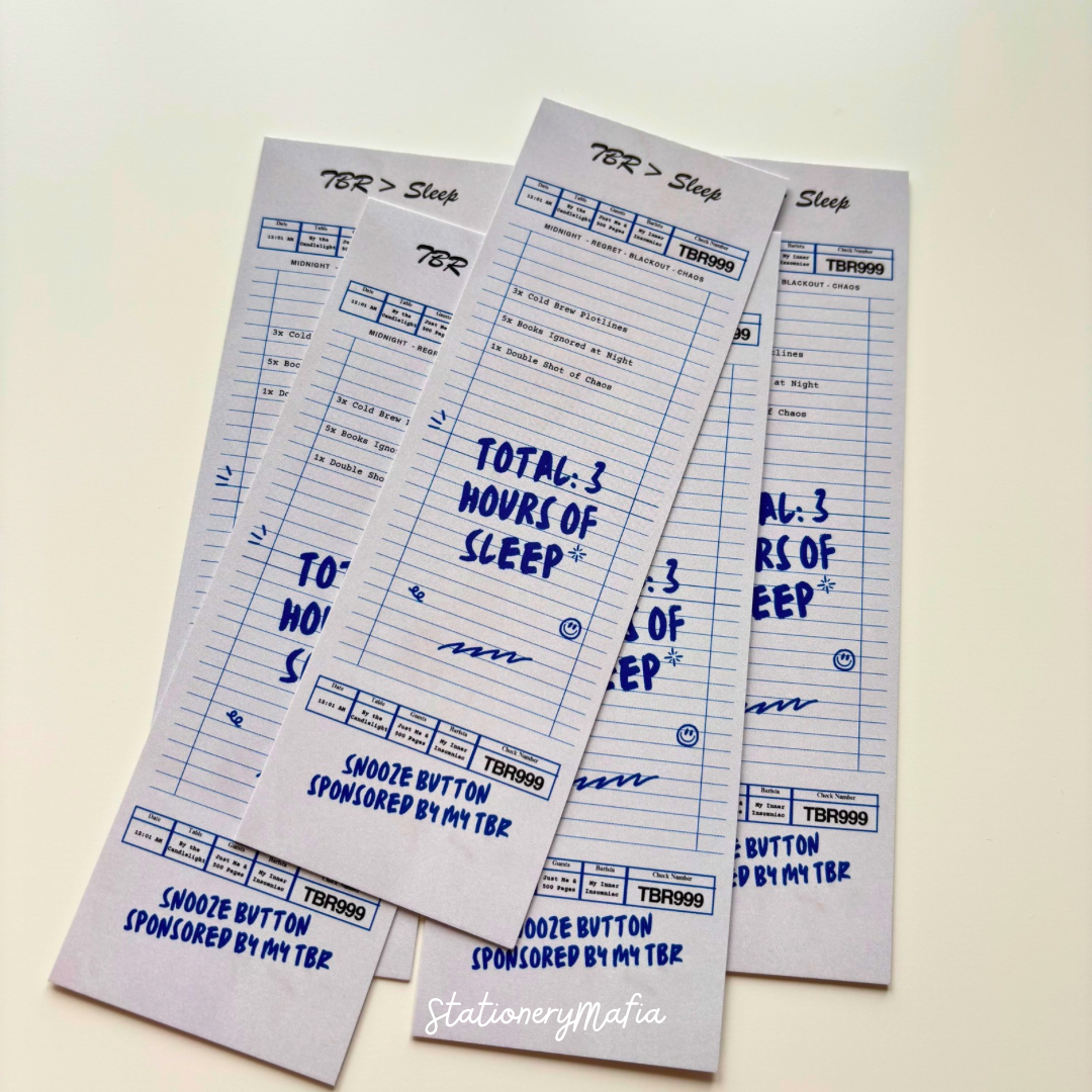 📚🧾 Fictional Receipts – Bookmark Collection