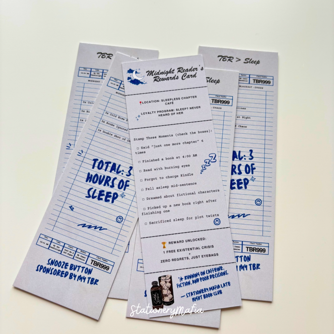📚🧾 Fictional Receipts – Bookmark Collection