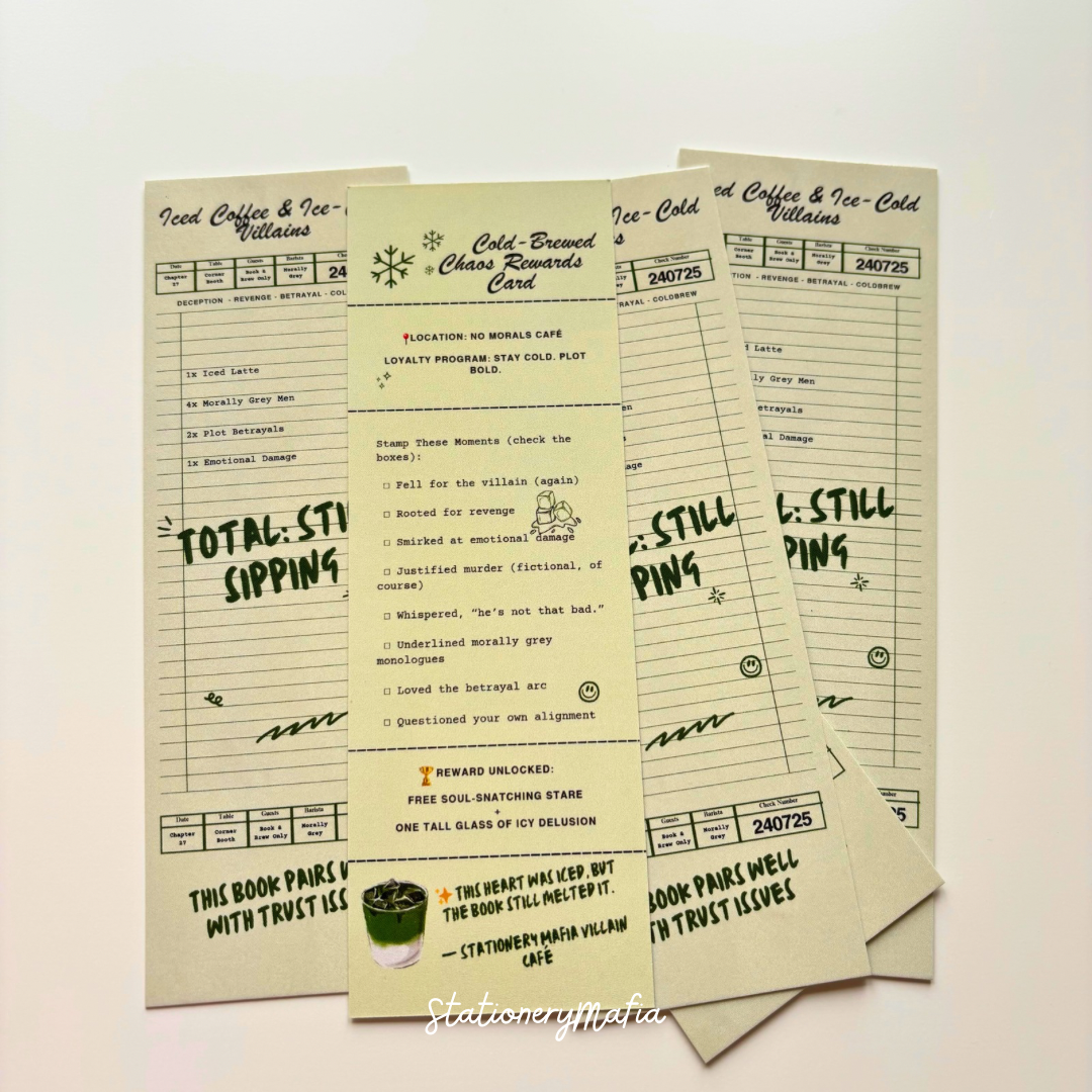 📚🧾 Fictional Receipts – Bookmark Collection