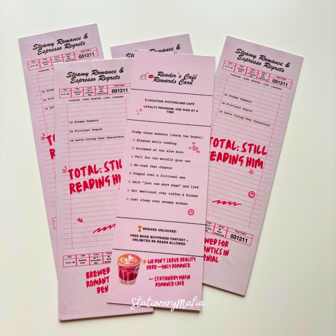 📚🧾 Fictional Receipts – Bookmark Collection